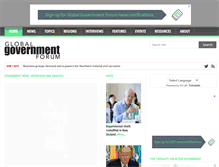 Tablet Screenshot of globalgovernmentforum.com